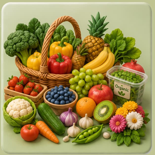 Fruits and vegetables