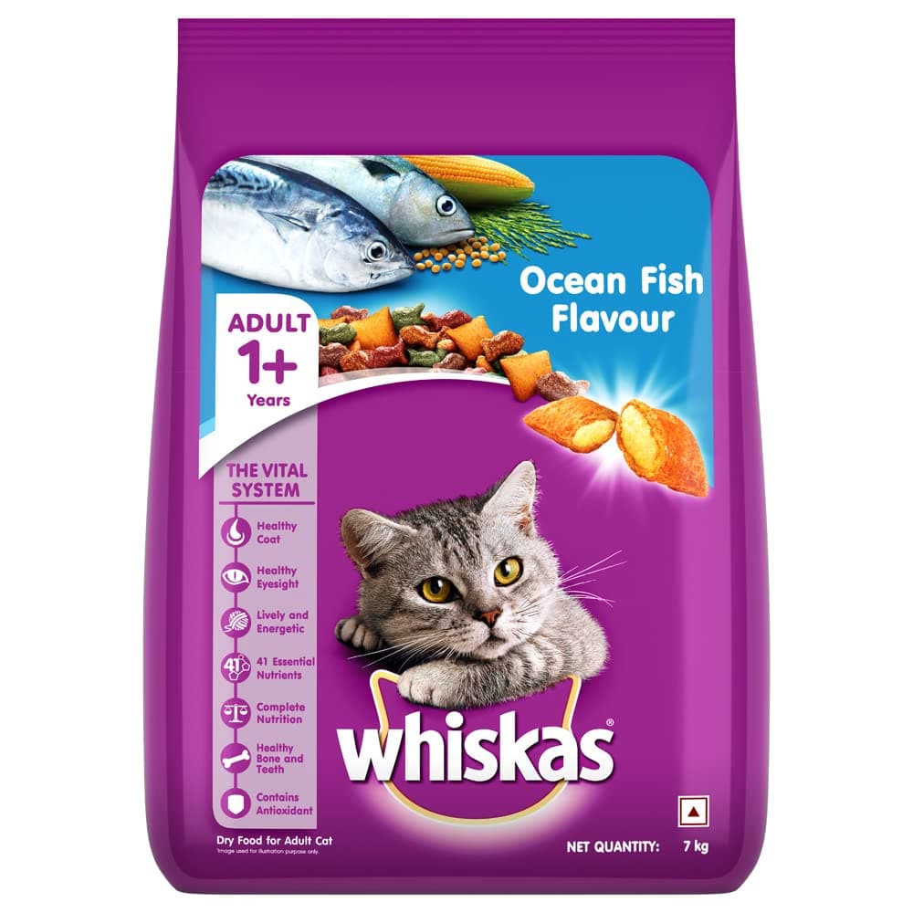 Whiskas Adult Dry Cat Food Ocean Fish Flavour
