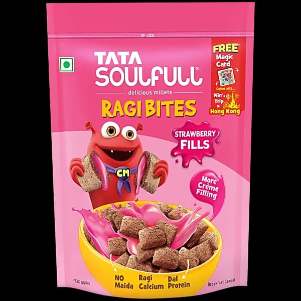 Tata Soulfull Strawberry Fills Ragi Bites Cereal