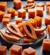 Cut Papaya Cubes